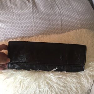 Carla Falcho Leather Clutch